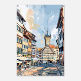 Da Vinci Travel Collection wall art print | Frankfurt Germany - Acrylic Print - 60x90 cm / 24x36″ - 