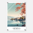 Da Vinci Travel Collection wall art print | Geneva Switzerland - Acrylic Print - 30x45 cm / 12x18″ - 