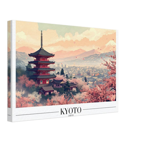 Da Vinci Travel Collection wall art print | Kyoto Japan - Canvas - 30x45 cm / 12x18″ - Slim