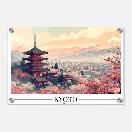 Da Vinci Travel Collection wall art print | Kyoto Japan - Acrylic Print - 30x45 cm / 12x18″ - 
