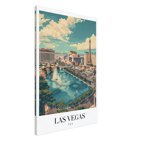 Da Vinci Travel Collection wall art print | Las Vegas USA - Canvas - 60x90 cm / 24x36″ - Slim