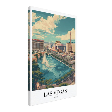 Da Vinci Travel Collection wall art print | Las Vegas USA - Canvas - 40x60 cm / 16x24″ - Slim