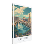 Da Vinci Travel Collection wall art print | Las Vegas USA - Canvas - 40x60 cm / 16x24″ - Thick