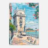Da Vinci Travel Collection wall art print | Lisbon Portugal - Acrylic Print - 70x100 cm / 28x40″ - 