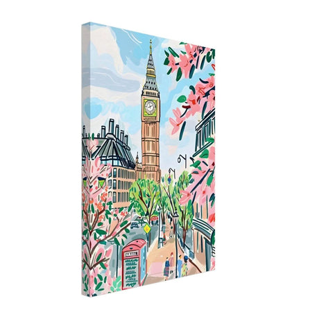 Da Vinci Travel Collection wall art print | London UK - Canvas - 30x45 cm / 12x18″ - Slim