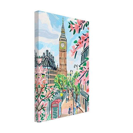 Da Vinci Travel Collection wall art print | London UK - Canvas - 30x45 cm / 12x18″ - Thick