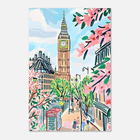 Da Vinci Travel Collection wall art print | London UK - Aluminum Print - 30x45 cm / 12x18″ - 