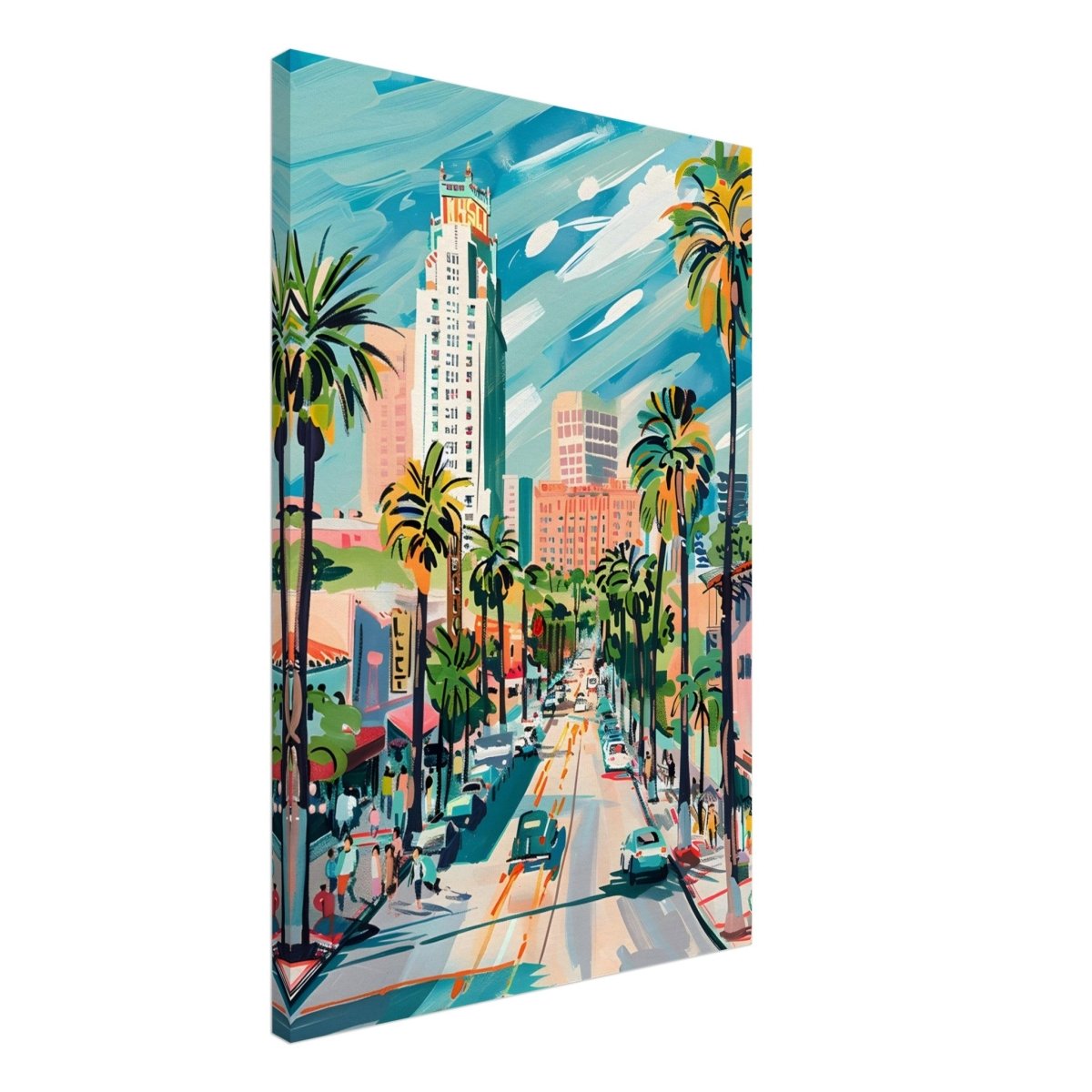 Da Vinci Travel Collection wall art print | Los Angeles USA - Canvas - 50x75 cm / 20x30″ - Slim