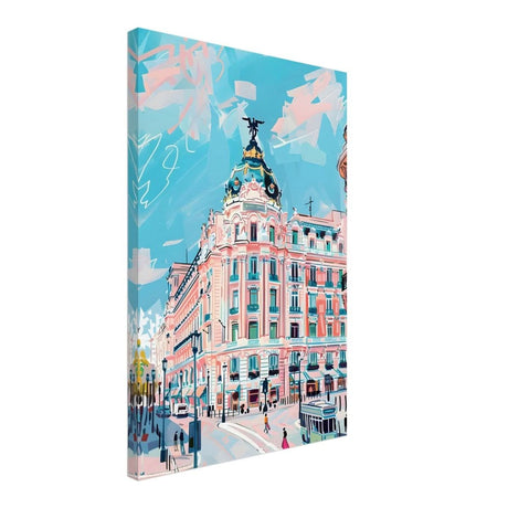 Da Vinci Travel Collection wall art print | Madrid Spain - Canvas - 40x60 cm / 16x24″ - Slim