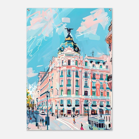 Da Vinci Travel Collection wall art print | Madrid Spain - Acrylic Print - 70x100 cm / 28x40″ - 