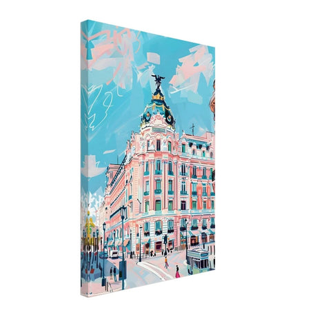 Da Vinci Travel Collection wall art print | Madrid Spain - Canvas - 40x60 cm / 16x24″ - Thick