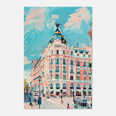 Da Vinci Travel Collection wall art print | Madrid Spain - Wood Prints - 30x45 cm / 12x18″ - 10 mm