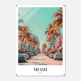Da Vinci Travel Collection wall art print | Miami USA - Acrylic Print - 70x100 cm / 28x40″ - 