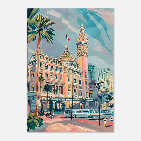 Da Vinci Travel Collection wall art print | Monte Carlo Monaco - Wood Prints - 70x100 cm / 28x40″ - 10 mm