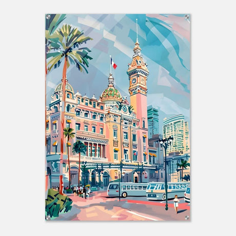 Da Vinci Travel Collection wall art print | Monte Carlo Monaco - Acrylic Print - 70x100 cm / 28x40″ - 