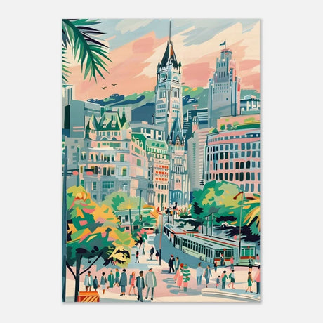 Da Vinci Travel Collection wall art print | Montreal Canada - Wood Prints - 70x100 cm / 28x40″ - 20 mm