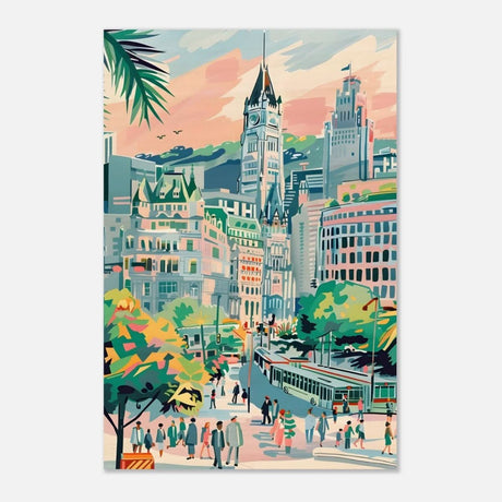 Da Vinci Travel Collection wall art print | Montreal Canada - Wood Prints - 30x45 cm / 12x18″ - 20 mm