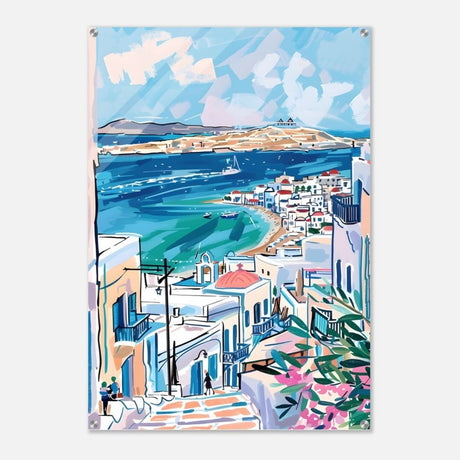 Da Vinci Travel Collection wall art print | Mykonos Greece - Acrylic Print - 70x100 cm / 28x40″ - 