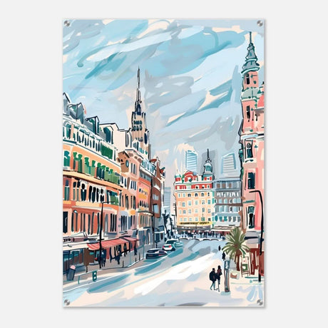 Da Vinci Travel Collection wall art print | Oslo Norway - Acrylic Print - 70x100 cm / 28x40″ - 