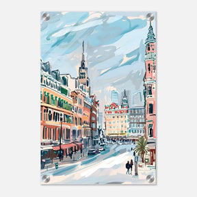 Da Vinci Travel Collection wall art print | Oslo Norway - Acrylic Print - 30x45 cm / 12x18″ - 