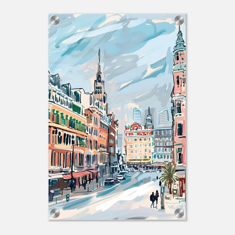 Da Vinci Travel Collection wall art print | Oslo Norway - Acrylic Print - 30x45 cm / 12x18″ - 