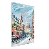 Da Vinci Travel Collection wall art print | Oslo Norway - Canvas - 70x100 cm / 28x40″ - Thick