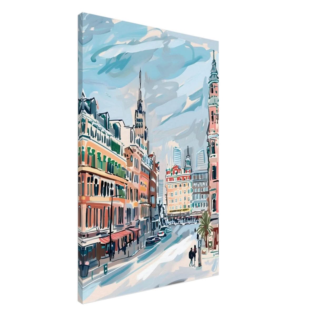 Da Vinci Travel Collection wall art print | Oslo Norway - Canvas - 60x90 cm / 24x36″ - Slim