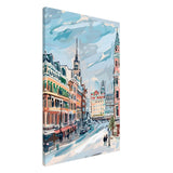Da Vinci Travel Collection wall art print | Oslo Norway - Canvas - 60x90 cm / 24x36″ - Slim