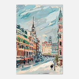Da Vinci Travel Collection wall art print | Oslo Norway - Wood Prints - 40x60 cm / 16x24″ - 20 mm