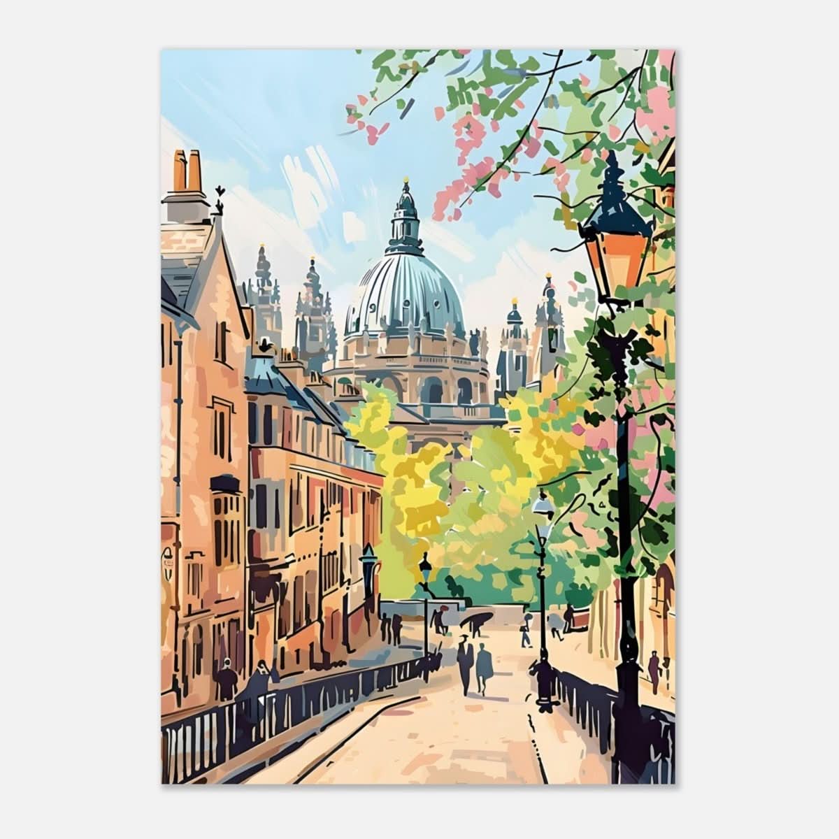 Da Vinci Travel Collection wall art print | Oxford UK - Aluminum Print - 70x100 cm / 28x40″ - 