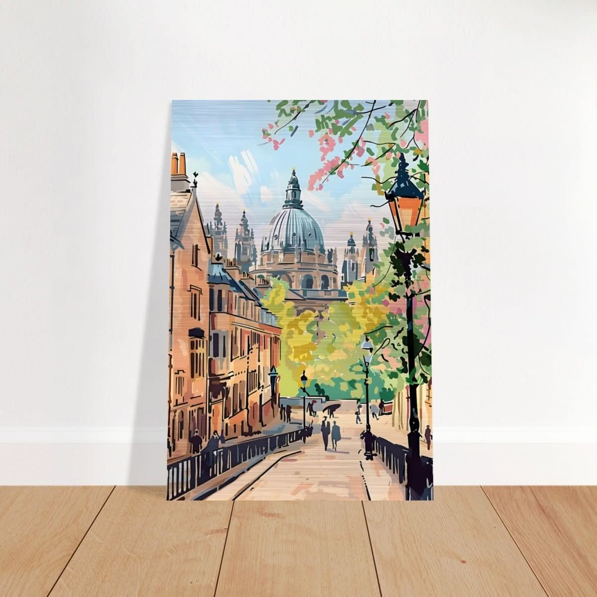 Da Vinci Travel Collection wall art print | Oxford UK - Brushed Aluminum Print - 50x75 cm / 20x30″ - 