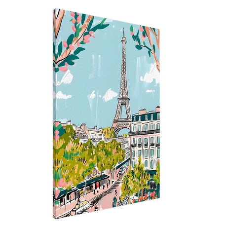 Da Vinci Travel Collection wall art print | Paris France - Canvas - 70x100 cm / 28x40″ - Slim