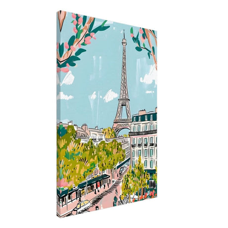 Da Vinci Travel Collection wall art print | Paris France - Canvas - 60x90 cm / 24x36″ - Thick