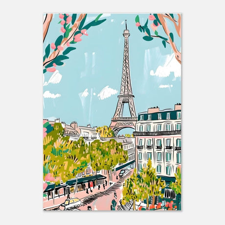 Da Vinci Travel Collection wall art print | Paris France - Aluminum Print - 70x100 cm / 28x40″ - 