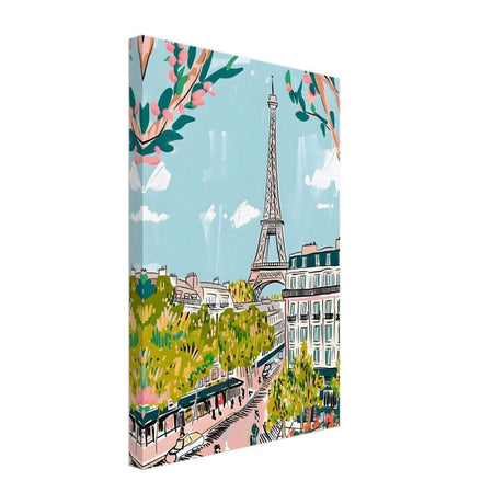 Da Vinci Travel Collection wall art print | Paris France - Canvas - 30x45 cm / 12x18″ - Slim