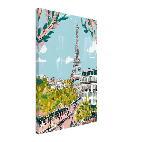 Da Vinci Travel Collection wall art print | Paris France - Canvas - 40x60 cm / 16x24″ - Slim