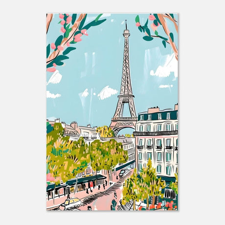 Da Vinci Travel Collection wall art print | Paris France - Aluminum Print - 50x75 cm / 20x30″ - 
