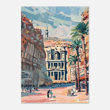 Da Vinci Travel Collection wall art print | Petra Jordan - Wood Prints - 70x100 cm / 28x40″ - 20 mm