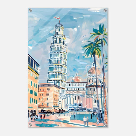 Da Vinci Travel Collection wall art print | Pisa Italy - Acrylic Print - 50x75 cm / 20x30″ - 