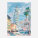Da Vinci Travel Collection wall art print | Pisa Italy - Aluminum Print - 70x100 cm / 28x40″ - 