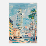 Da Vinci Travel Collection wall art print | Pisa Italy - Wood Prints - 70x100 cm / 28x40″ - 20 mm
