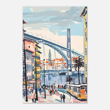 Da Vinci Travel Collection wall art print | Porto Portugal - Aluminum Print - 30x45 cm / 12x18″ - 