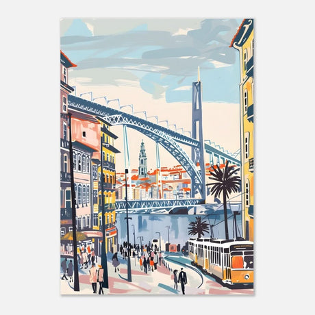 Da Vinci Travel Collection wall art print | Porto Portugal - Aluminum Print - 70x100 cm / 28x40″ - 