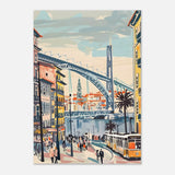 Da Vinci Travel Collection wall art print | Porto Portugal - Wood Prints - 70x100 cm / 28x40″ - 10 mm