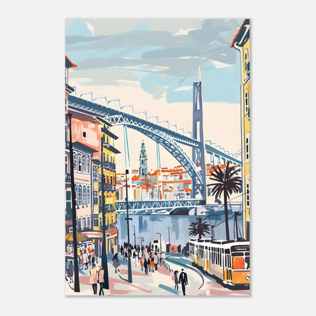 Da Vinci Travel Collection wall art print | Porto Portugal - Aluminum Print - 40x60 cm / 16x24″ - 