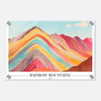 Da Vinci Travel Collection wall art print | Rainbow Mountains Peru - Acrylic Print - 30x45 cm / 12x18″ - 