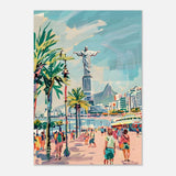 Da Vinci Travel Collection wall art print | Rio De Janeiro Brazil - Wood Prints - 70x100 cm / 28x40″ - 10 mm