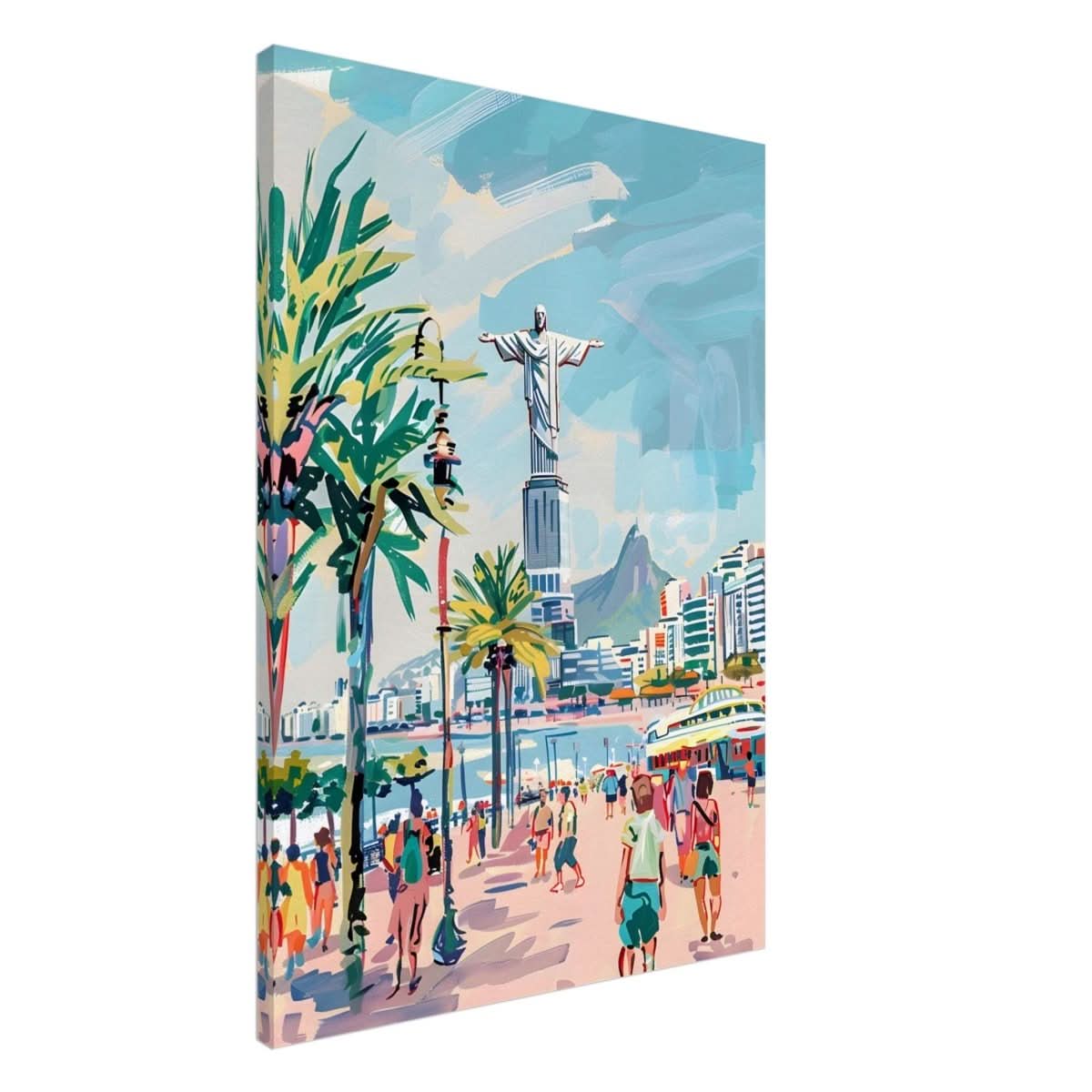 Da Vinci Travel Collection wall art print | Rio De Janeiro Brazil - Canvas - 70x100 cm / 28x40″ - Thick