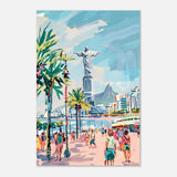 Da Vinci Travel Collection wall art print | Rio De Janeiro Brazil - Aluminum Print - 40x60 cm / 16x24″ - 