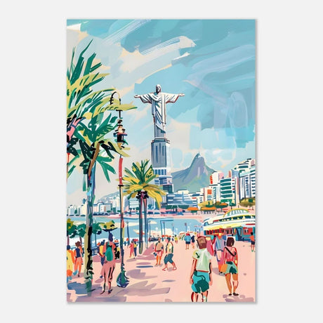 Da Vinci Travel Collection wall art print | Rio De Janeiro Brazil - Aluminum Print - 40x60 cm / 16x24″ - 